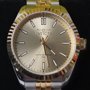 NEW Invicta Specialty Oxford Women's Watch 36mm, Gold, Steel (47503) #0417